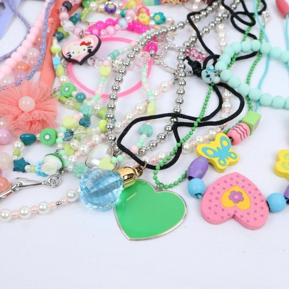 Little Girls Wearable Dress‎ Up Jewelry Mixed Lot Hello Kitty Colorful Butterfly